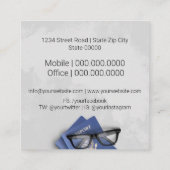 旅行代理店 スクエア名刺 (裏面)