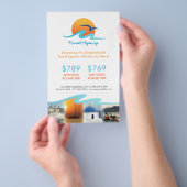 旅行代理店 ツーリズム ツアーオペレーターのチラシ チラシ (ハンドル)