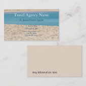 旅行代理店、ビーチ、砂 名刺 (正面/裏面)