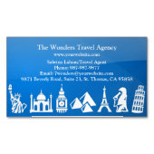 旅行代理店 マグネット名刺 (正面)