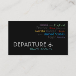 旅行代理店、代理店、休暇の名刺 名刺