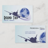 旅行代理店、代理店、名刺 名刺 (正面/裏面)