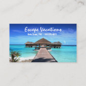 旅行代理店、休暇、トロピカル、ワールドワイド、 名刺 (正面)