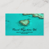 旅行代理店、休暇、トロピカル、ワールドワイド 名刺 (正面)