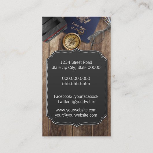 旅行代理店 名刺 (裏面)