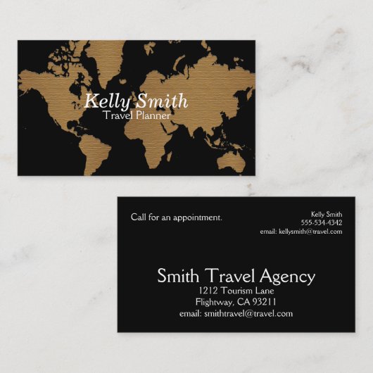 旅行代理店 名刺 (正面/裏面)