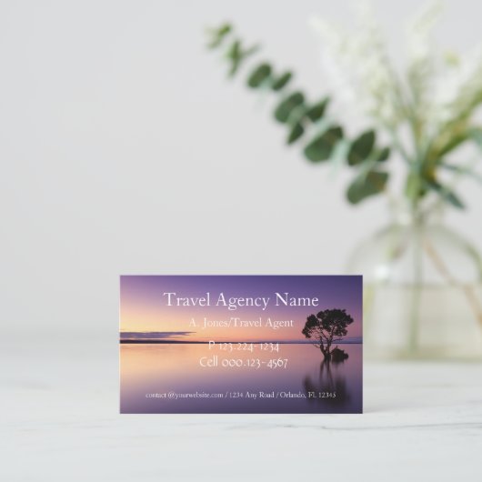 旅行代理店 名刺 (スタンド正面)