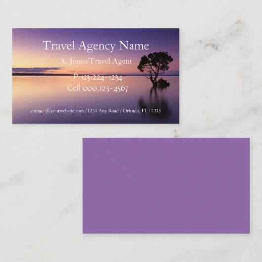 旅行代理店 名刺 (正面/裏面)