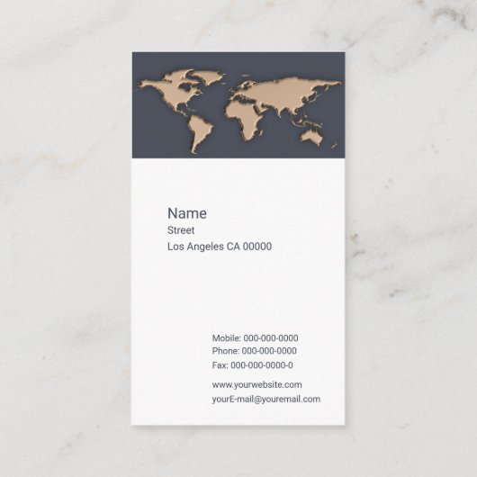 旅行代理店 名刺 (裏面)