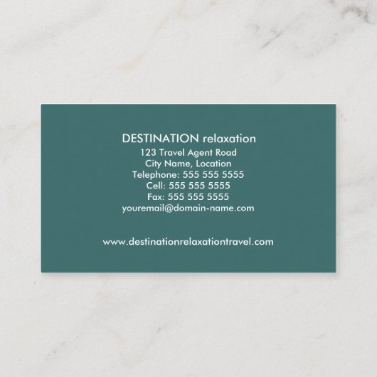 旅行代理店 名刺 (裏面)