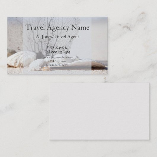 旅行代理店 名刺 (正面/裏面)