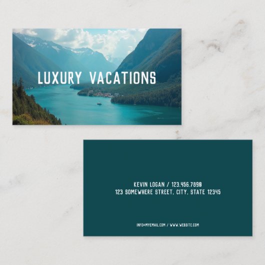 旅行代理店 名刺 (正面/裏面)