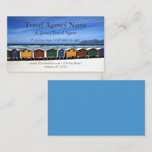旅行代理店 名刺 (正面/裏面)