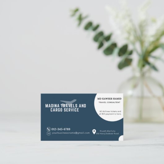 旅行代理店 名刺 (スタンド正面)