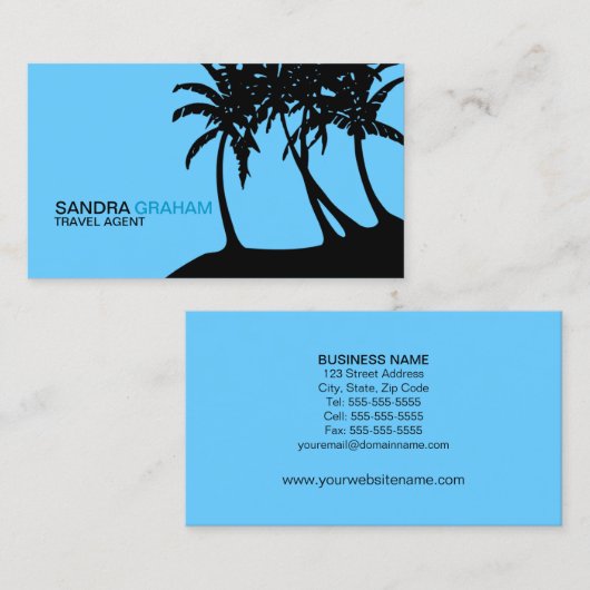 旅行代理店 名刺 (正面/裏面)