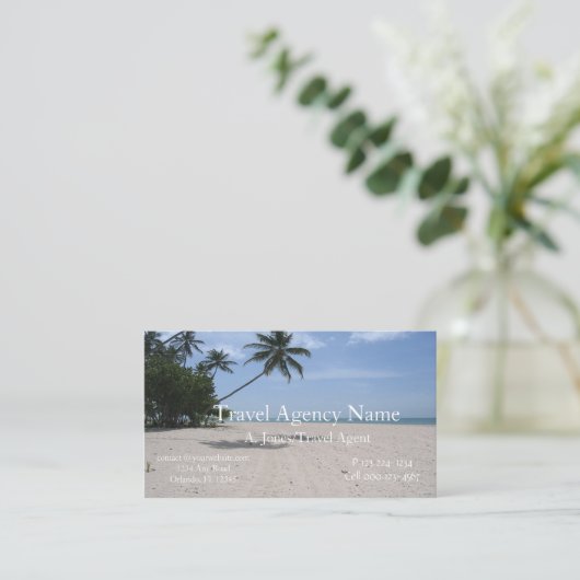 旅行代理店 名刺 (スタンド正面)