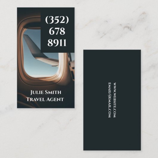 旅行代理店 名刺 (正面/裏面)
