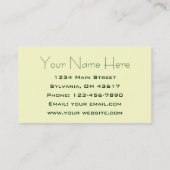 旅行代理店 名刺 (裏面)