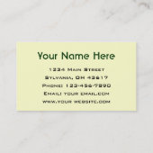 旅行代理店 名刺 (裏面)