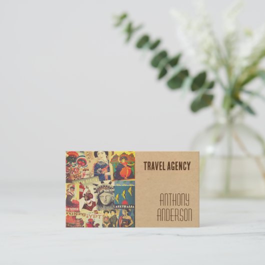 旅行代理店 名刺 (スタンド正面)