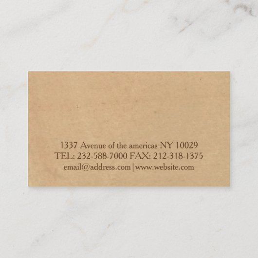 旅行代理店 名刺 (裏面)