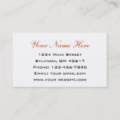 旅行代理店 名刺 (裏面)