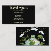 旅行代理店 名刺 (正面/裏面)