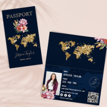 旅行代理店Passportワールドマップ写真の挿入