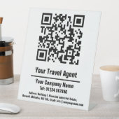 旅行代理店QRコードデザイン台座標識 台座サイン (インサイチュ)