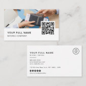 旅行代理店QRコードロゴソーシャルメディア 名刺 (正面/裏面)