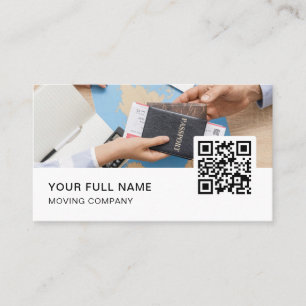 旅行代理店QRコードロゴソーシャルメディア 名刺