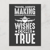 旅行代理航空機ユーモア飛行機飛行スタッフ ポストカード (正面)