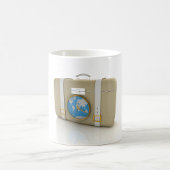 旅行休暇のためのスーツケースバッグマグ コーヒーマグカップ