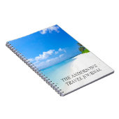 旅行休暇仕訳帳パーソナライズされた ノートブック (右側)