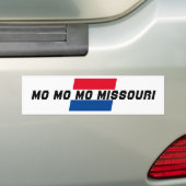 旅行休暇MO MO MO MISSOURI州旗 バンパーステッカー (車上)