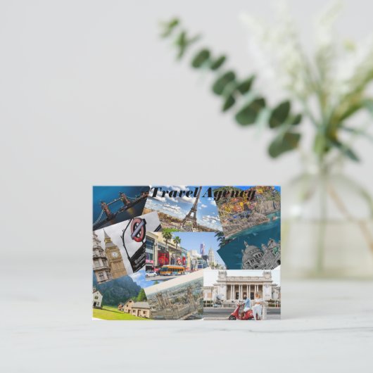 旅行会社のための名刺 名刺 (スタンド正面)