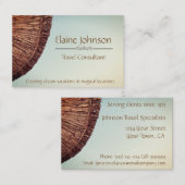 旅行会社のコンサルタントの専門家 名刺 (正面/裏面)