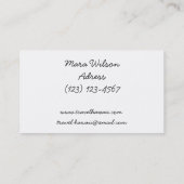 旅行会社のハワイの名刺 名刺 (裏面)