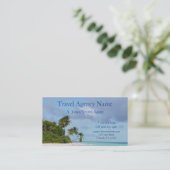 旅行会社のビーチ場面 名刺 (スタンド正面)