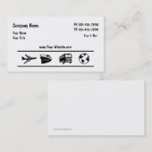 旅行会社の代理店のデザイン 名刺 (正面/裏面)