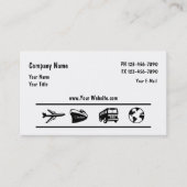 旅行会社の代理店のデザイン 名刺 (正面)