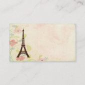 旅行会社の名刺-エッフェル塔 名刺 (裏面)