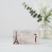 旅行会社の名刺-エッフェル塔 名刺 (スタンド正面)