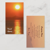 旅行会社の名刺 名刺 (正面/裏面)