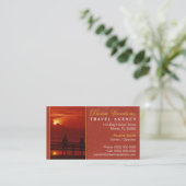 旅行会社の名刺 名刺 (スタンド正面)