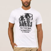 旅行会社の旅行代理店または旅行コンサルタント Tシャツ (正面)