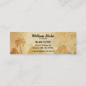 旅行会社の細い名刺 スキニー名刺 (裏面)