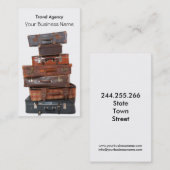旅行会社の荷物のはえの休暇の休日 名刺 (正面/裏面)