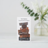 旅行会社の荷物のはえの休暇の休日 名刺 (スタンド正面)