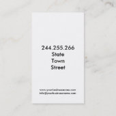 旅行会社の荷物のはえの休暇の休日 名刺 (裏面)